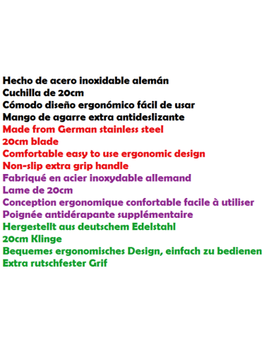 GANIVET DE filetejar WASABI 20 CM (A BLISTER)