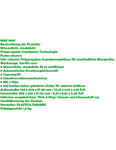 Panaro MALETA ESTANCA MAX300S