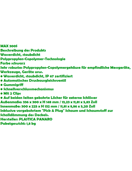 Panaro MALETA ESTANCA MAX300S