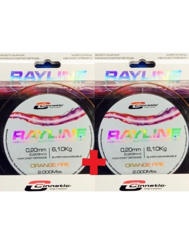 CINNETIC LINE RAYLINE 2000M ORANGE FIRE