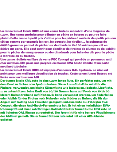 SUNSET ESCALE ROD XRS2 120