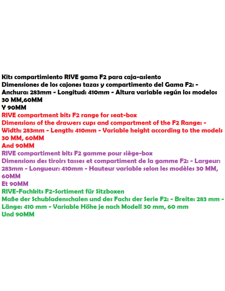 RIVE COMPARTIMENT 30 F2 - KIT DE COMBINATS