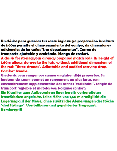 sleeve team reel 4 pockets 1.60m