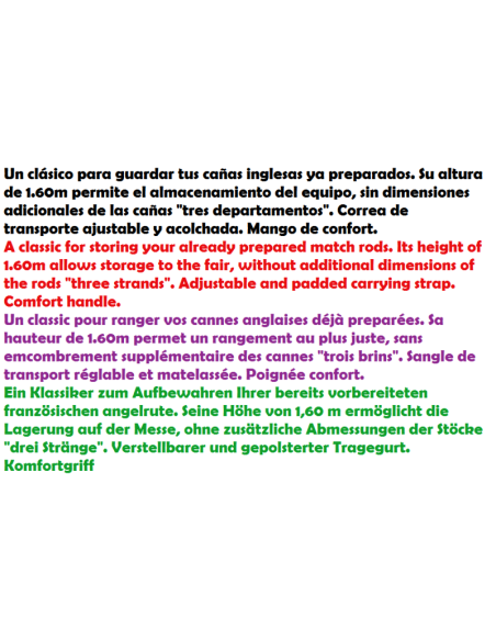 sleeve team reel 4 pockets 1.60m