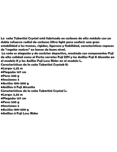 TIBERTINI CANNE SURF CRYSTAL 4.25M