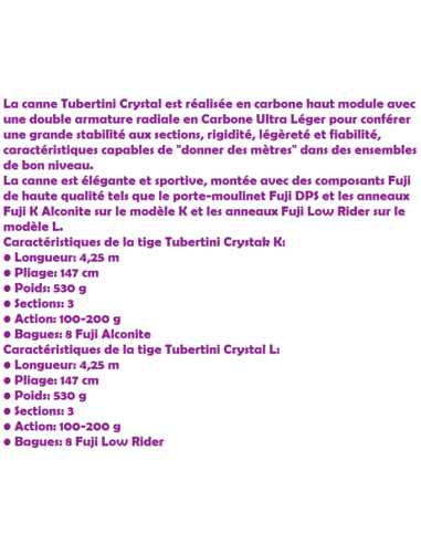 TIBERTINI CANNE SURF CRYSTAL 4.25M