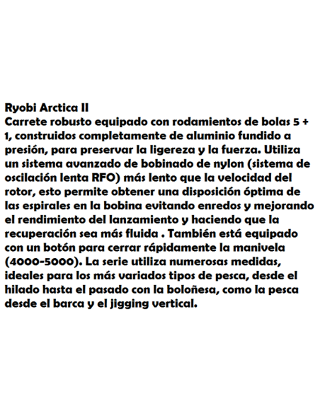 TUBERTINI RYOBI ANGELROLLE ARCTICA