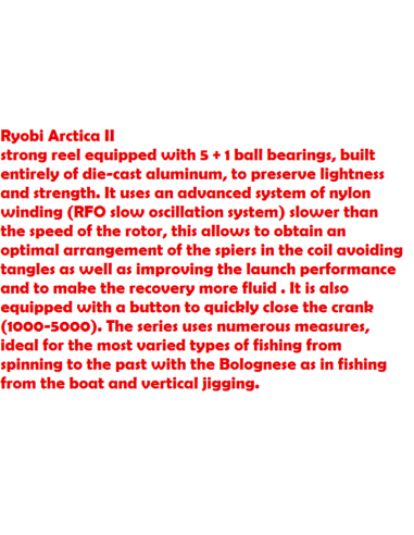 TUBERTINI RYOBI CARRETO ARCTICA