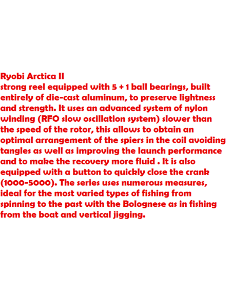 TUBERTINI RYOBI MULINELLO ARCTICA