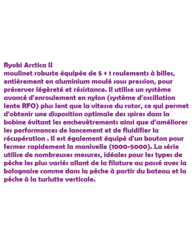 TUBERTINI RYOBI ANGELROLLE ARCTICA