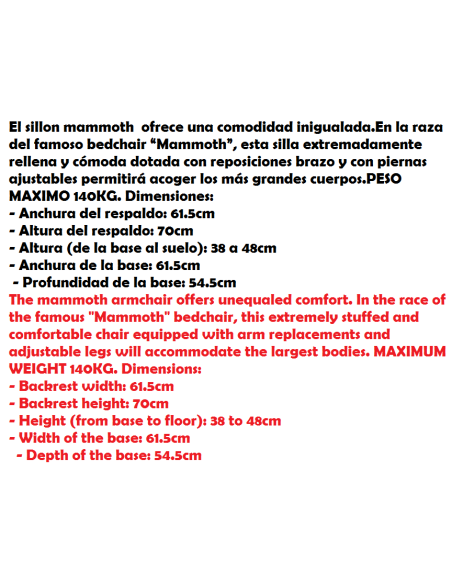 STARBAITS COMFORT MAMMOTH STUHL