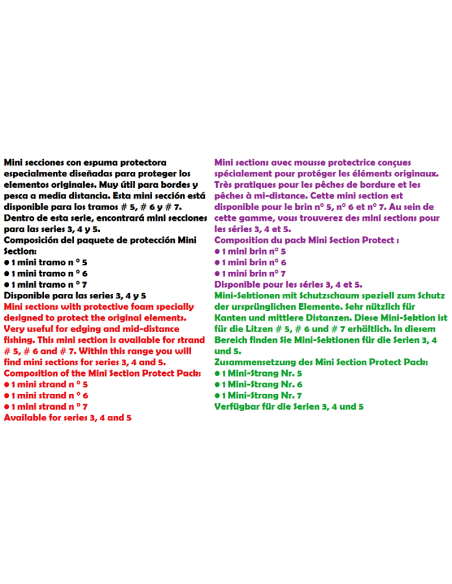 SENSAS CAÑA COUP  Mini TRAMOS PROTECTORES