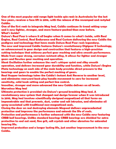 DAIWA ANGELROLLE CALDIA BLUE