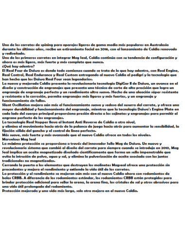 DAIWA ANGELROLLE CALDIA BLUE