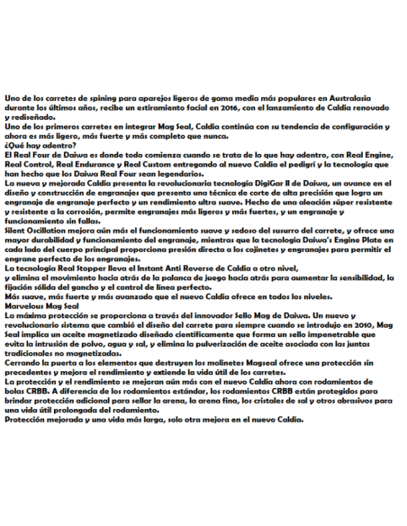 DAIWA MOULINET CALDIA BLUE