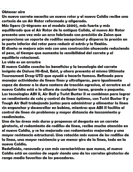 DAIWA CARRETO CALDIA BLUE