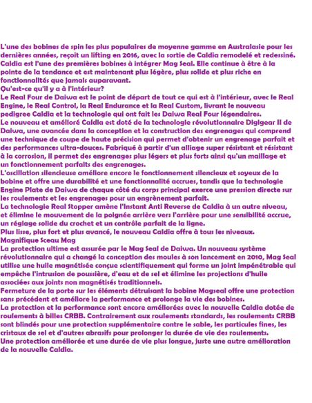 DAIWA MOULINET CALDIA BLUE