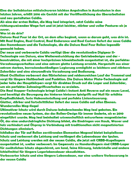 DAIWA CARRETO CALDIA BLUE