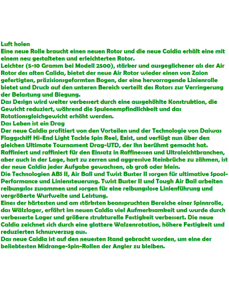 DAIWA CARRETE CALDIA BLUE