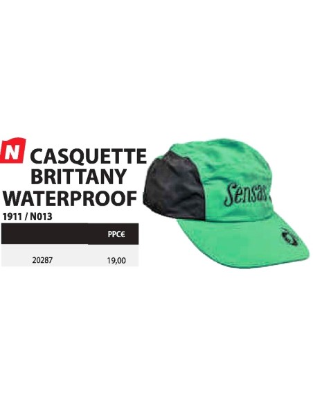SENSAS CASQUETTE BRITTANY WATERPROOF