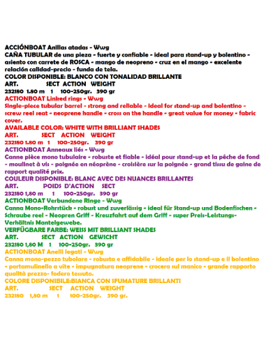 FILPESCA ANGELRUTE ACTION BOT 180 M.