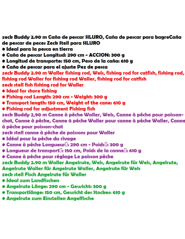 ZECK CAÑA BUDDY 2.90 M.