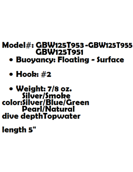 LIVETARJET LOURRE GLASS MINNOW WALKING BAIT