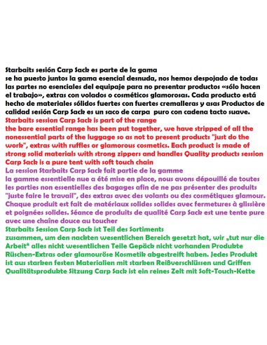 STARBAITS session carp sack , SAC RETENCIO