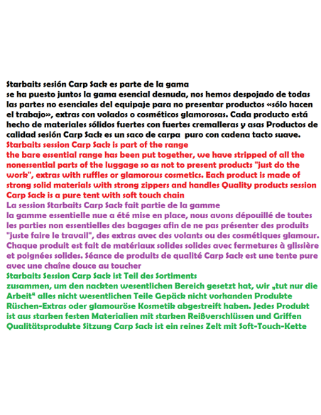 STARBAITS session carp sack , SACO RETENCION