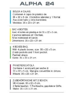 GRAUVELL SAC ALPHA 24 + 4 BOITES 2