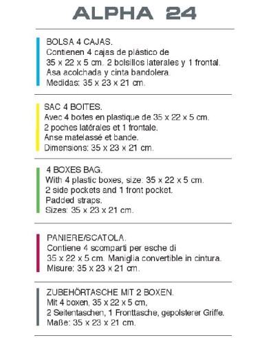 GRAUVELL ALPHA 24 BAG + 4 BOXES