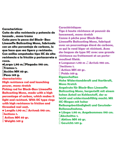 LINEAEFFE CANNE BAITCASTING MONO 