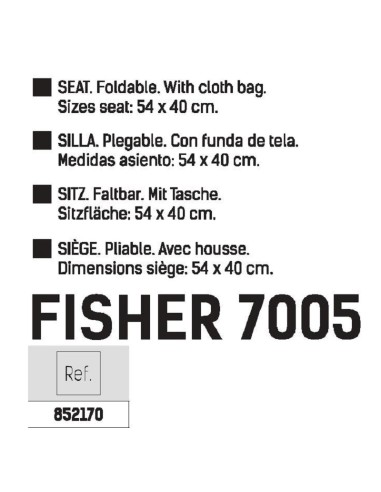 GRAUVELL SILLA DE PESCA FISHER 7005