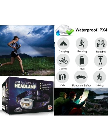 LAMPARA CAP USB 160 LUMES WATERPROOF