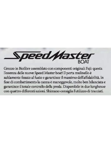 SHIMANO CAÑA CASTING SPEEDMASTER BOAT