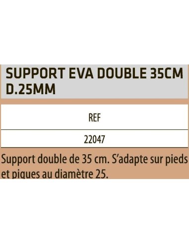 SENSAS SUPORT EVA DOBLE 35CM.  D.25MM