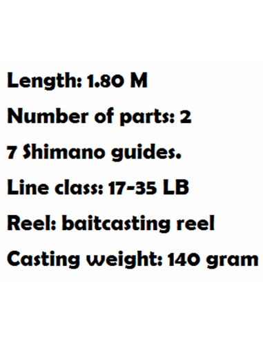 SHIMANO CANNE CASTING BEAST MASTER 60JXH
