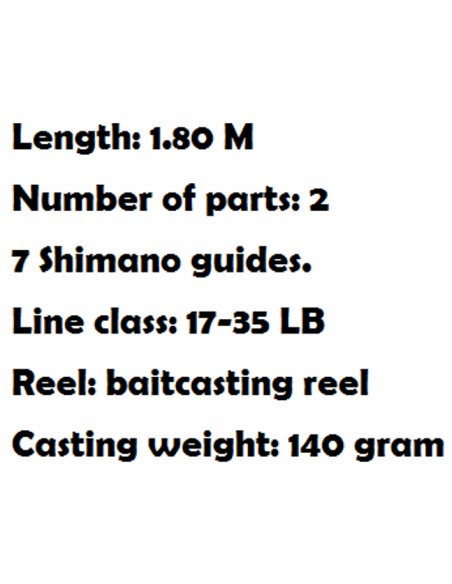 SHIMANO BEAST MASTER 60JXH CASTING ROD