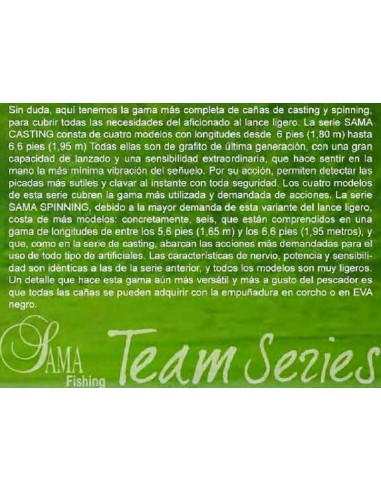 SAMA TEAM SERIES CASTING DROP SHOT ROD