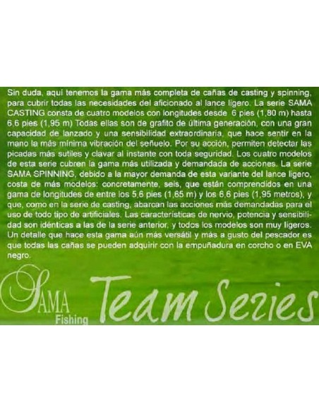 SAMA TEAM SERIES CASTING DROP SHOT ROD