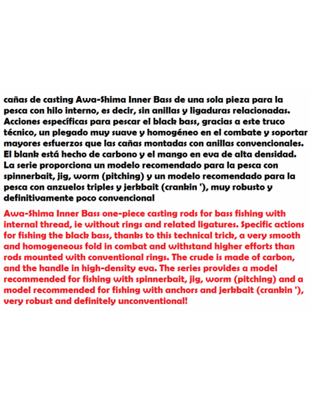 AWA-SHIMA  INNER BASS 6'6 INLINE CASTING RUTE