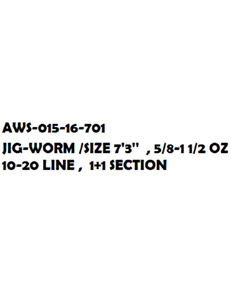 AWA-SHIMA CAÑA CASTING BLACK-DOG JIG/WORM 7'3