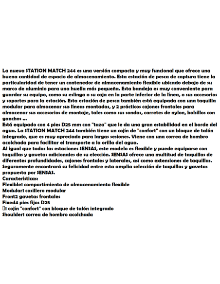 SENSAS STATION MATCH 244