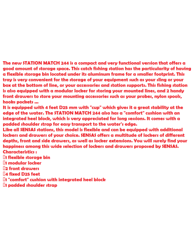 SENSAS STATION MATCH 244