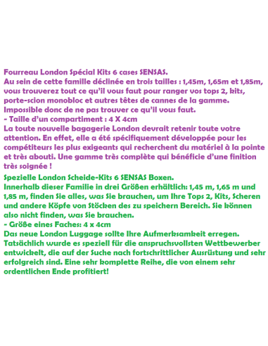 SENSAS LENS LONDON SPEZIELLE KITS 6 TASCHEN 1.65M