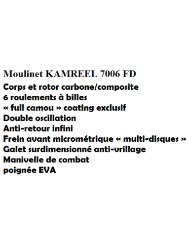 PROWESS CARRETO KAMREEL 7006 FD