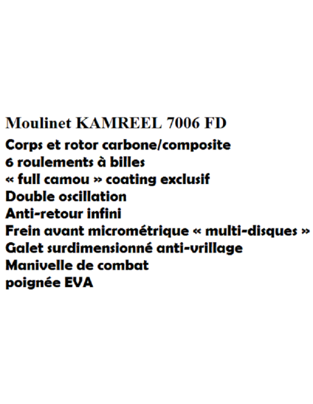 PROWESS CARRET KAMREEL 7006 FD