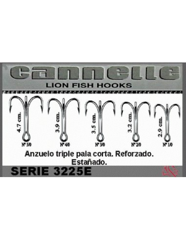 cannelle anzol triplo 3225E