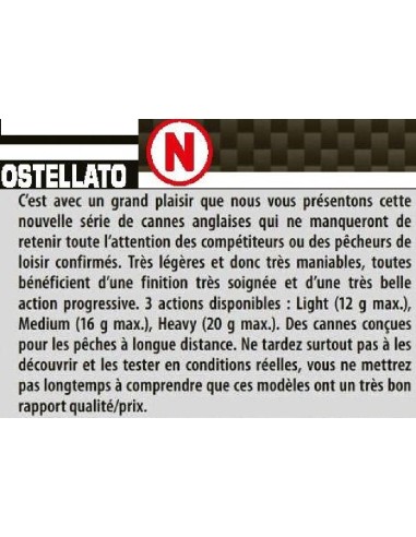 SENSAS CANNE ANGLAISE OSTELLATO