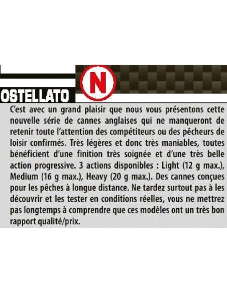 SENSAS CANNE ANGLAISE OSTELLATO